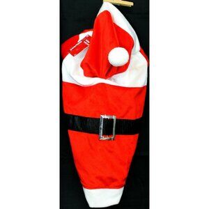 NWT Peerless Pet Holiday Red White Santa Coat Hat Dog Outfit Sz Large Costume